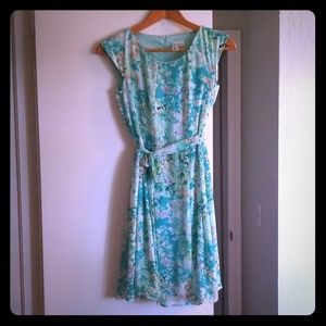 Mint Floral Knee length dress